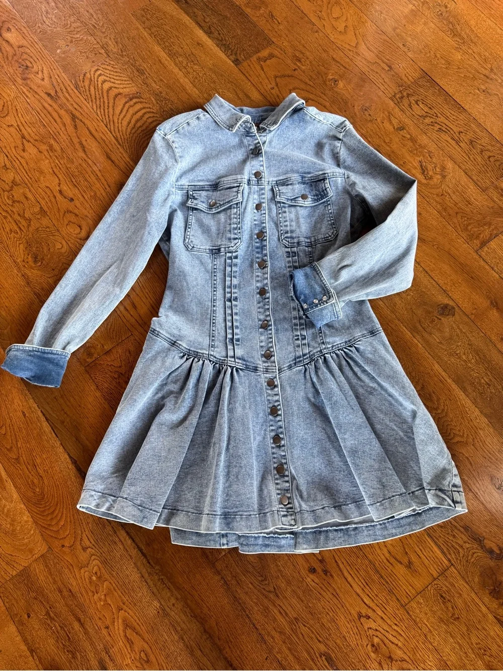 Free People Roadhouse Denim Mini Dress